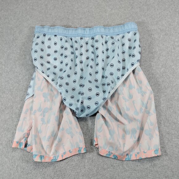 Peter Millar Swim Trunks Mens Large Seaside Flamingo Frontier Quick-Dry Liner - Picture 4 of 8
